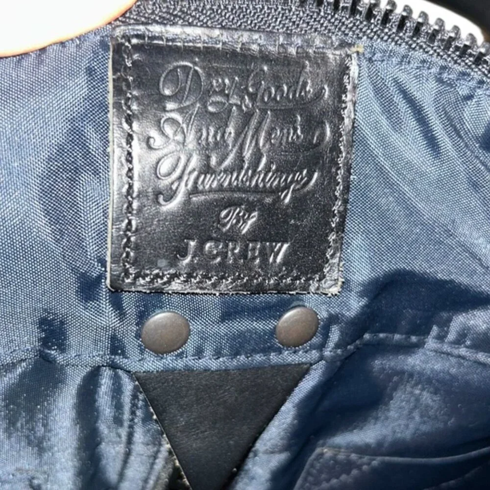 Dry Goods and Mens Furnishings by J. Crew navy blue duffel weekender suitcase ba